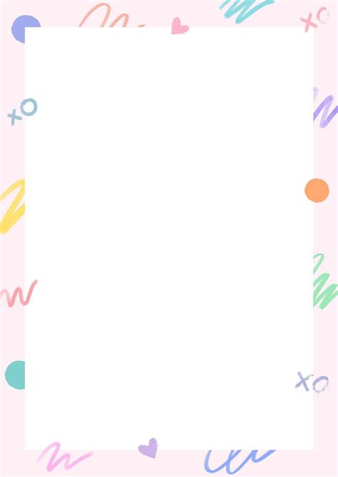 background frame aesthetic a4, Graphic floral aesthetic frame background,