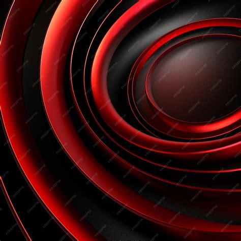 background of website black and red circle, Abstract black and red circles background vector image