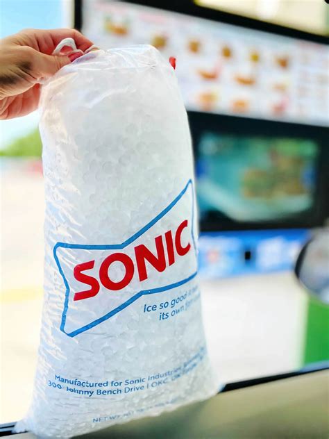 bag of ice at sonic