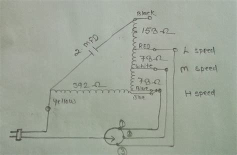 bajaj table fan winding diagram 