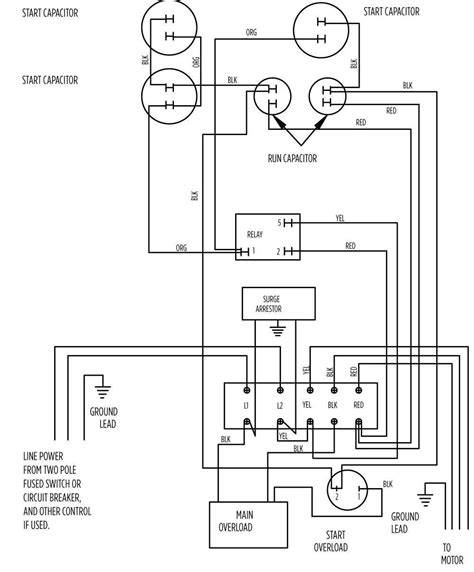 baldor single phase capacitor wiring 