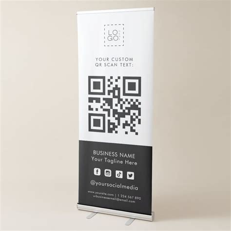 banner with qr code on the left side, Qr code banner vectors & illustrations for free download