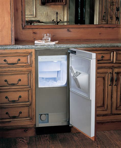 bar fridge with ice dispenser
