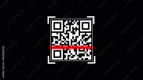 barcode and qr code animated, Qr barcode animation. Animation barcode qr smartphone app