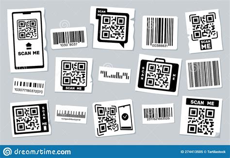 barcode and qr code graphic design, Barcode qr code symbol set 1223263 vector art at vecteezy. Barcode qr