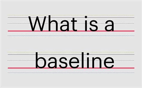 baseline typography, Typography baseline: what is a baseline in typography?