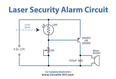 basic alarm system circuit diagram 