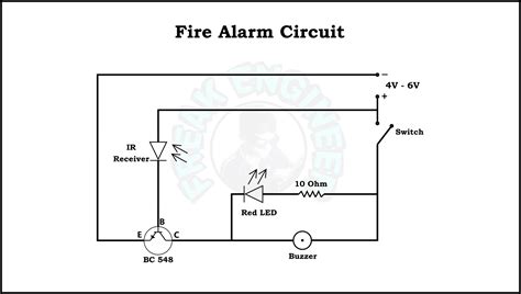 basic alarm system circuit diagram 