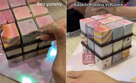 baskin robbins cube ice cream