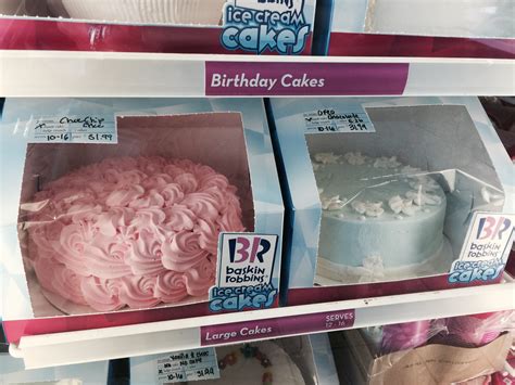 baskin robbins ice cream cake box