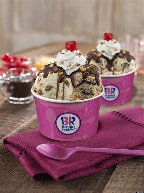 baskin robbins ice cream sundae