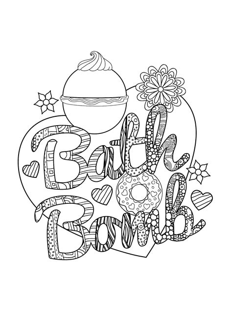 bath bomb coloring page, Bath bomb coloring page coloring pages