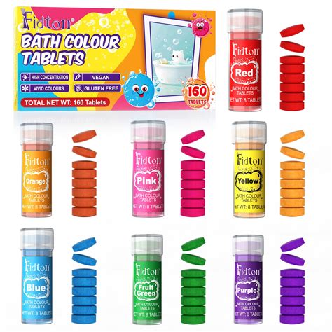 bath colour change tablets, Willy's bath colours mixed colour tables 45g