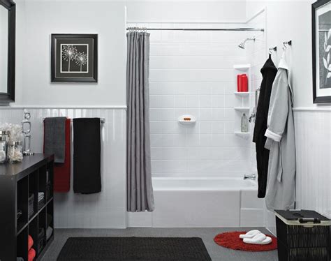 bath fitter white marble, White marble bath fitter with wainscoting!