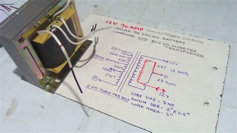 battery charger transformer wiring diagram 