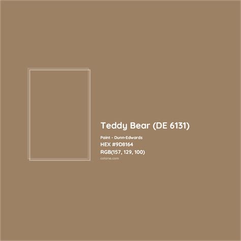 bear color hex code, Teddy bear information