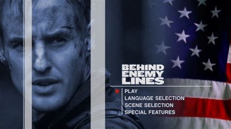 behind enemy lines dvd menu, Enemy lines behind dvd 2001 menu. Behind enemy lines (2001)