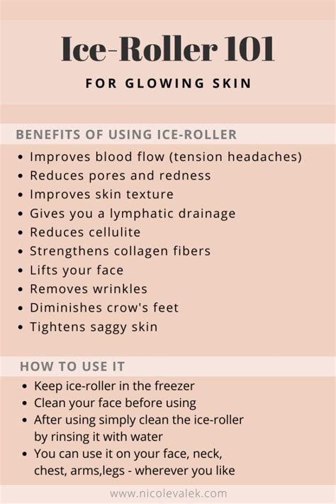 benefits of ice rolling face