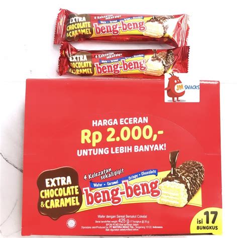 beng beng 1 pack, Jual beng beng 1 pack isi 17 pcs @ 25 gram. Jual beng beng 17pcs x 22gr indonesia|shopee indonesia