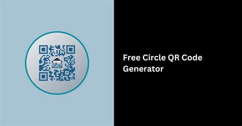 best circle qr code generator, Generate circle qr codes (no sign up required)