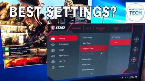 best settings for msi optix, Monitor gamer msi optix g rw led ips full hd optix g rw