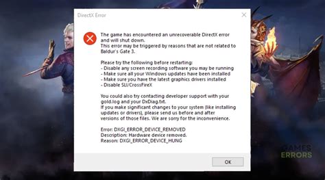 bg3 directx error reddit, Baldur's gate 3 (bg3) directx error: is there any fix yet