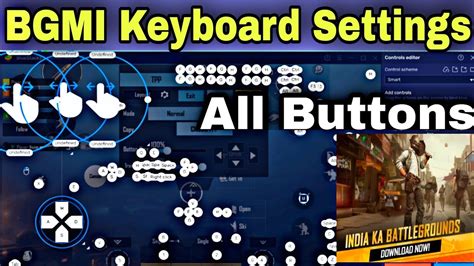 bgmi pc keyboard controls, Bgmi controls button keyboard settings