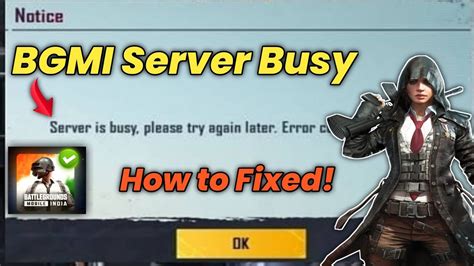 bgmi server is busy, Bgmi server busy error: easy method to fix it
