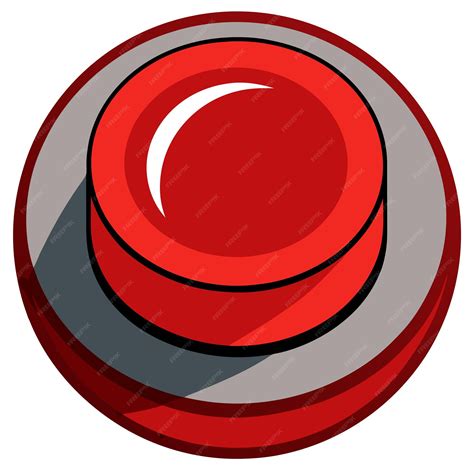 big red button clip art, Red button clip art