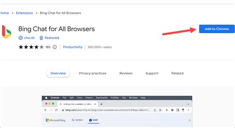 bing for all browsers extension, Bing chat for all browsers v1.0.7