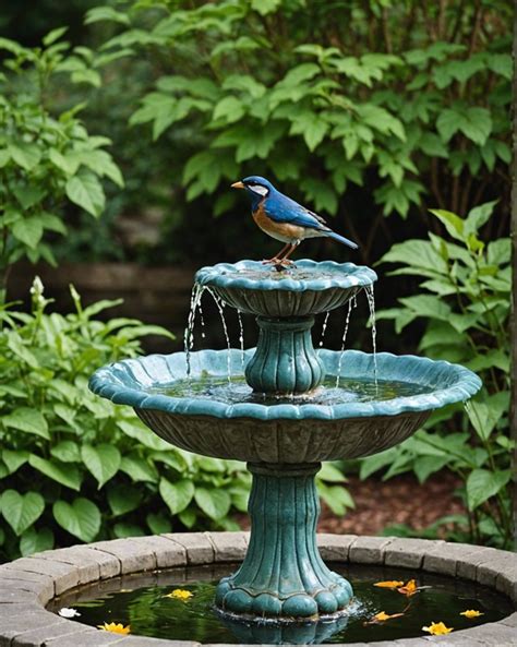 bird bath fountain duck, Solar powered duck family fountain water feature
