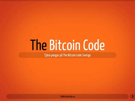 bitcoin code sverige