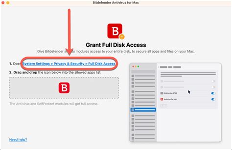 bitdefender grant full disk access, How to grant full disk access to bitdefender on macos. How to grant full disk access to bitdefender on macos
