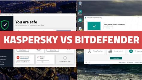 bitdefender vs kaspersky, Kaspersky vs bitdefender: side-by-side antivirus review (2024). Bitdefender kaspersky vs comparison cybersecurity provide several solutions both has