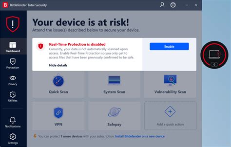 bitdefender your device is at risk, Bitdefender antivirus requisitos instalar msp rete sula previsioni sicurezza managed clienti detection proteggere hitech actualizado cyber. Bitdefender review: total security for all your devices