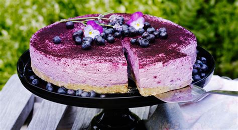 blåbärscheesecake i ugn