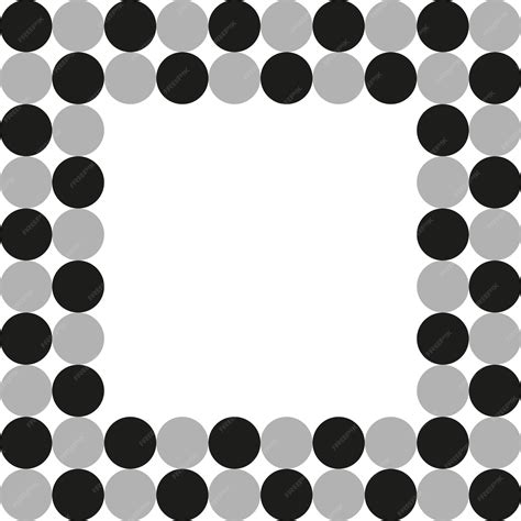 black and gray circle border, Premium vector