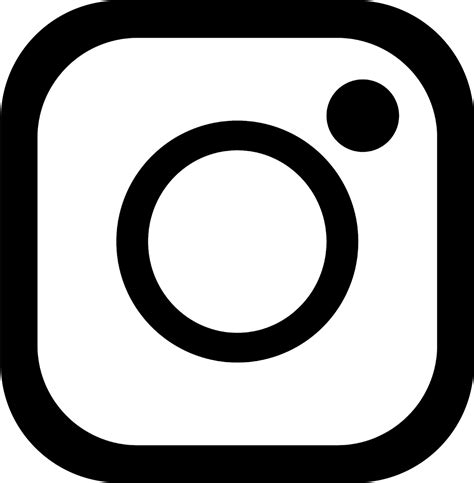black instagram icon no background, Large black instagram logo icon transparent png