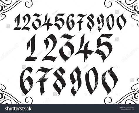 black letter calligraphy numbers, Blackletter fonts 779 รายการ ภาพ ภาพสต็อกและเวกเตอร์