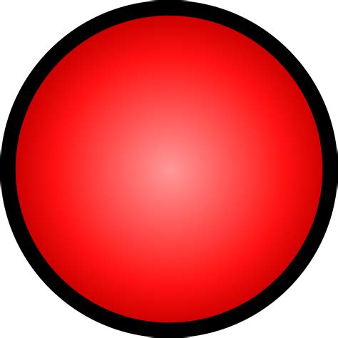 black outline circle with red border, Download open