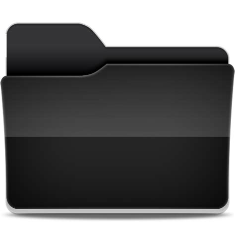 black windows folder icon, Black background on folder icon