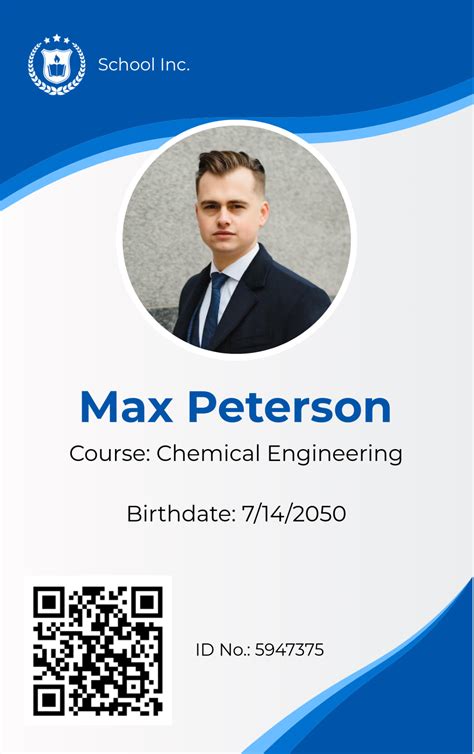 blank id with qr code, Card blank template cards qr code templates business company word psd. 30+ blank id card templates