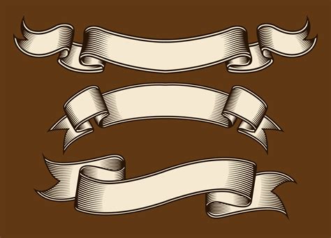 blank ribbon banner vector, Premium vector