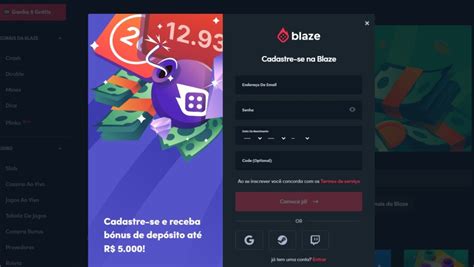 blaze apostas entrar login