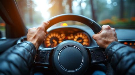 blisters on hands from steering wheel, Blister of pills in the hands of the driver on a blurred background of