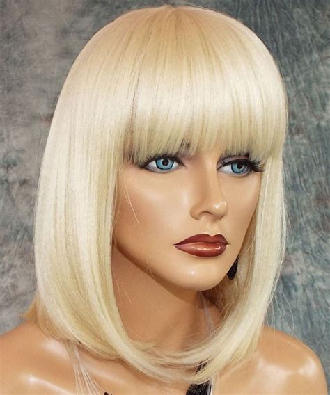 blonde bobbed wig