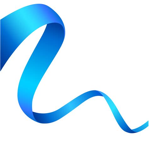 blue abstract transparent ribbon vector, Blue euclidean vector. Ribbon euclidean fajarv