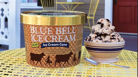 blue bell cone ice cream