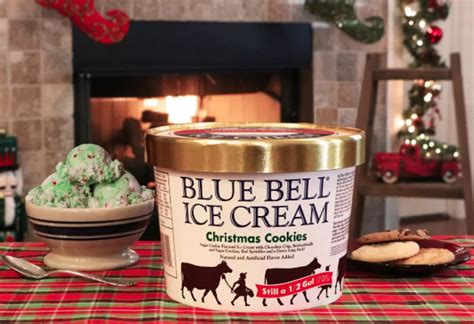 blue bell ice cream christmas cookie