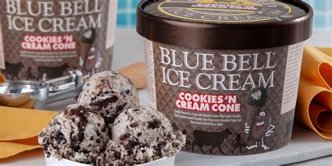 blue bell ice cream cookie cone